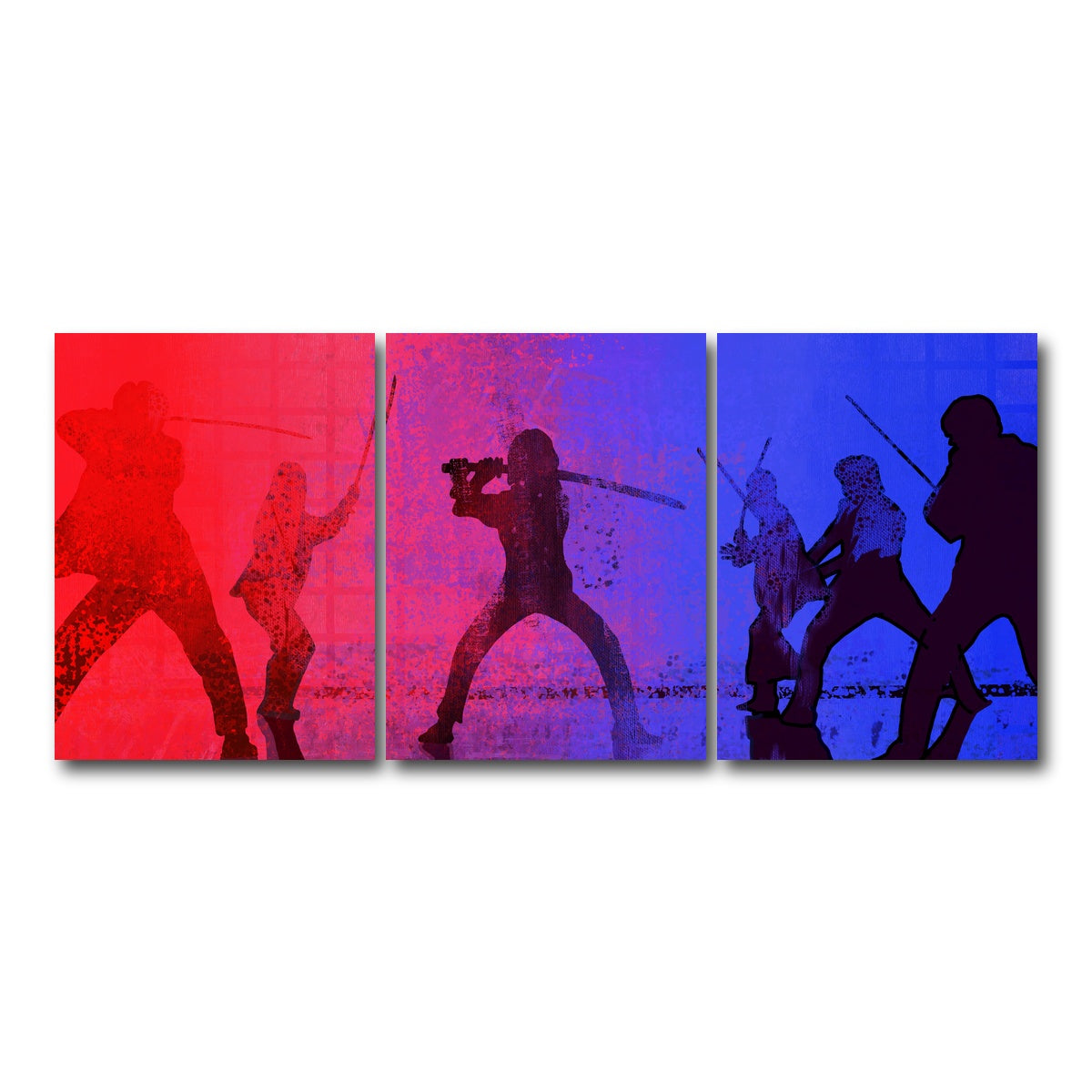 AUTO-MOCKUP WHITE | Samurai vs the Bride | 3 Piece | Gallery Wrap Canvas | group=18x24