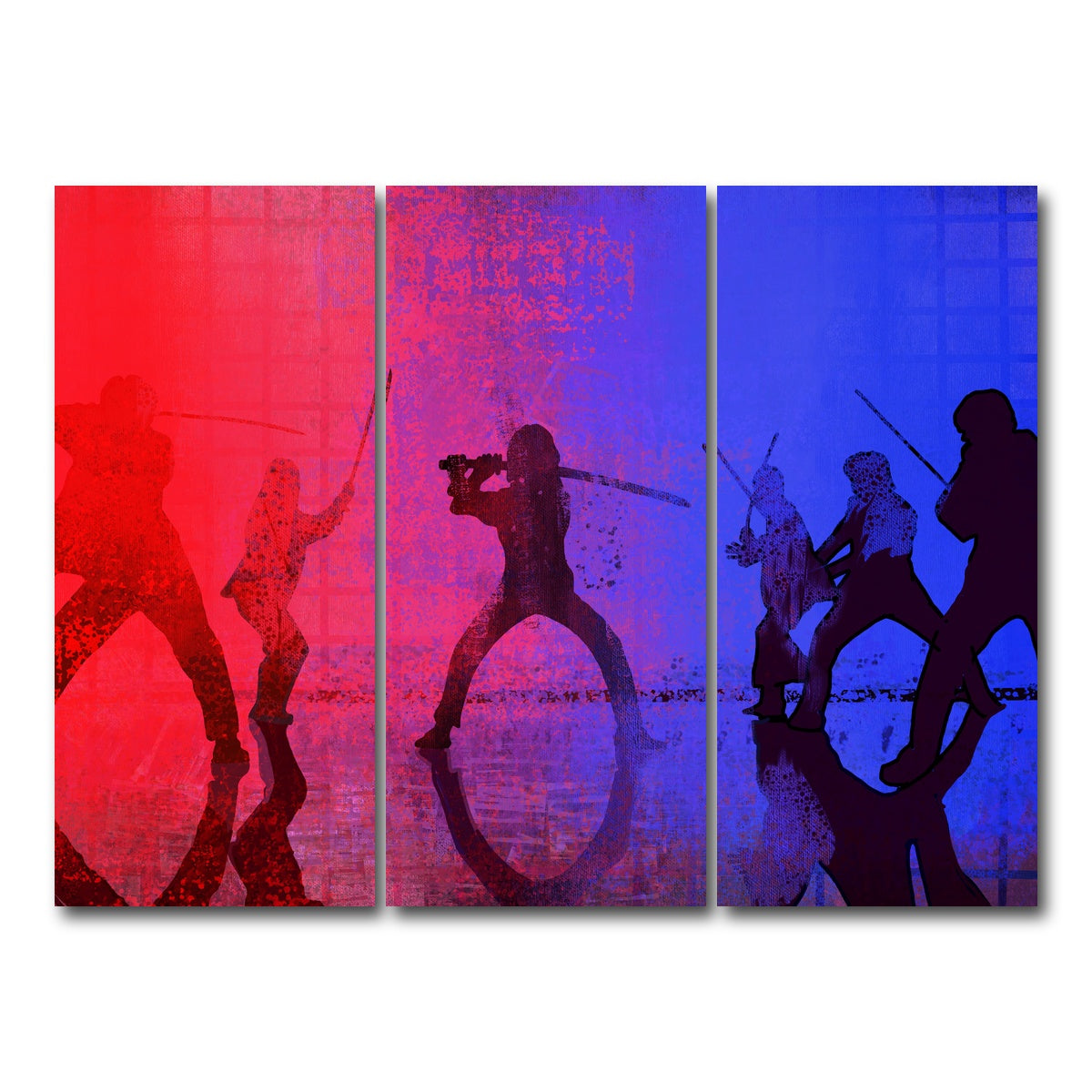 AUTO-MOCKUP WHITE | Samurai vs the Bride | 3 Piece | Gallery Wrap Canvas | group=8x18