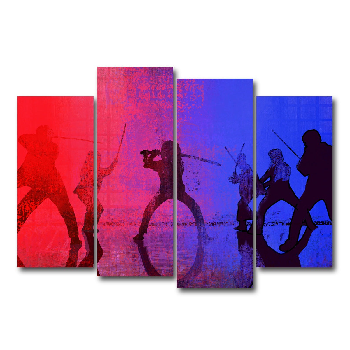 AUTO-MOCKUP WHITE | Samurai vs the Bride | 4 Piece | Gallery Wrap Canvas | group=4_normal