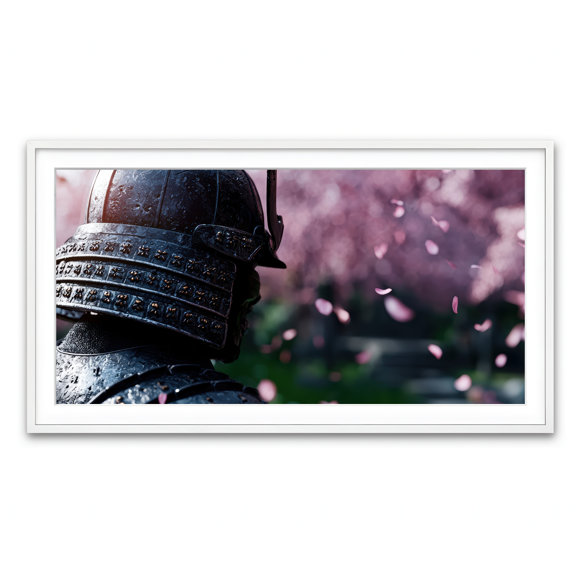 Framed Print 2x1 White