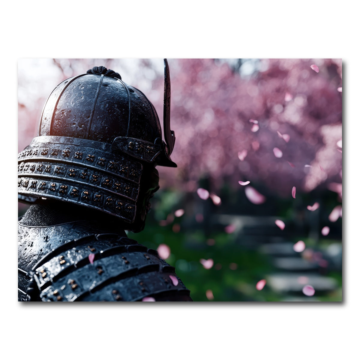AUTO-MOCKUP WHITE | Samurai warrior helmet | 1 Piece | Gallery Wrap Canvas | group=4x3