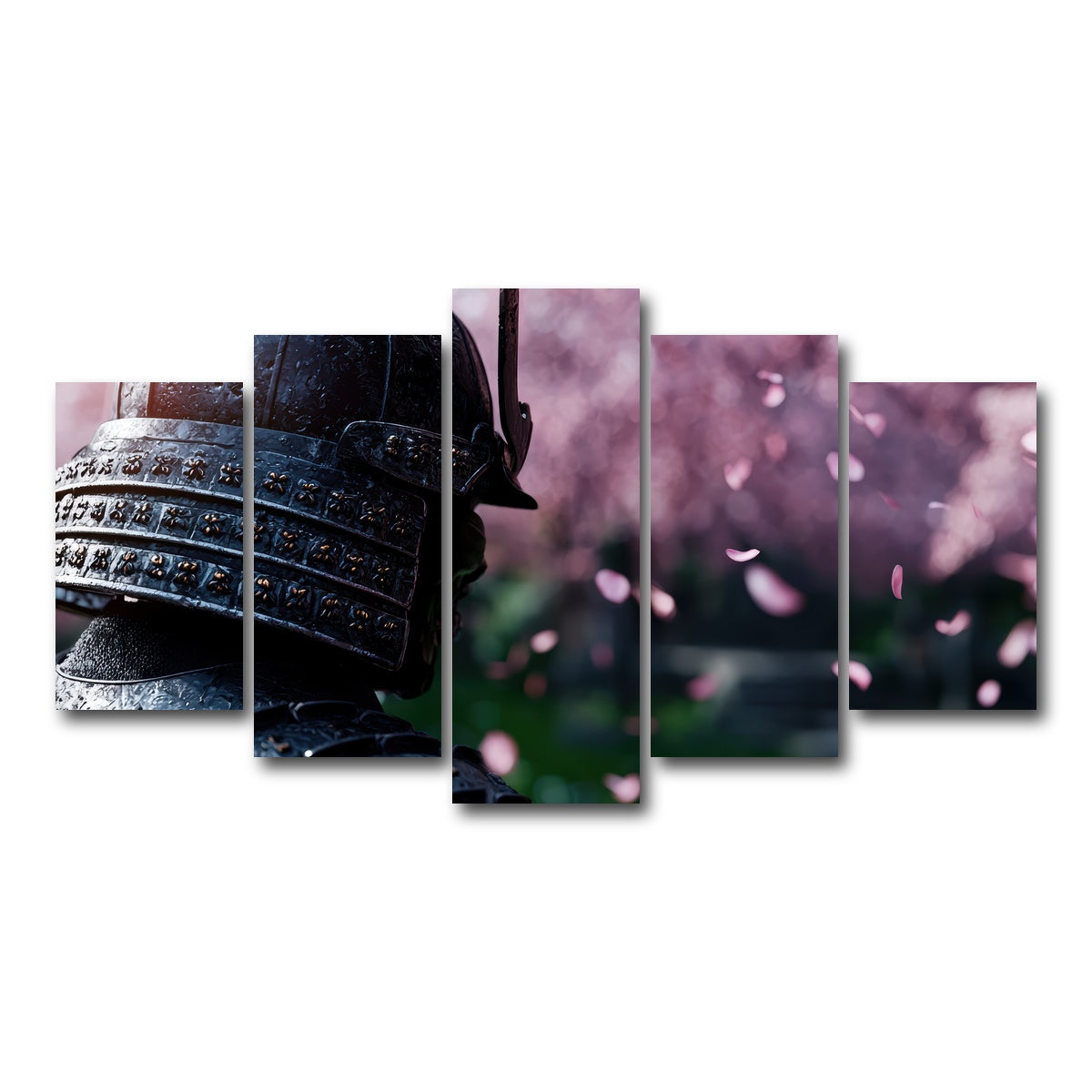AUTO-MOCKUP WHITE | Samurai warrior helmet | 5 Piece | Gallery Wrap Canvas | group=5_normal