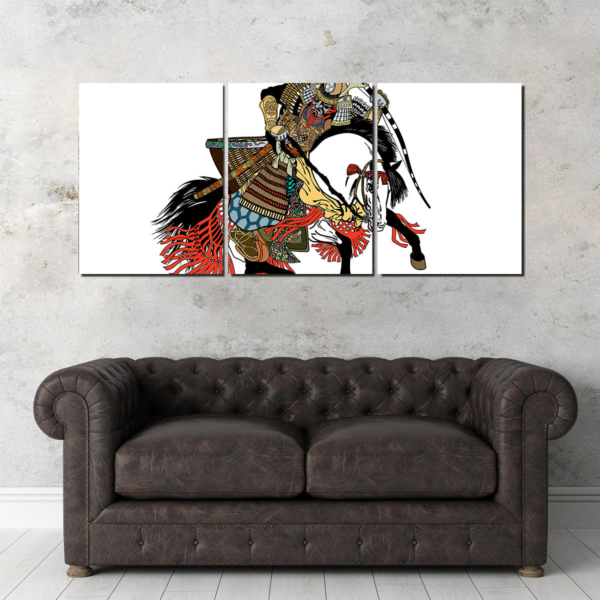 Samurai Archer Wearing War Mask Wall Art