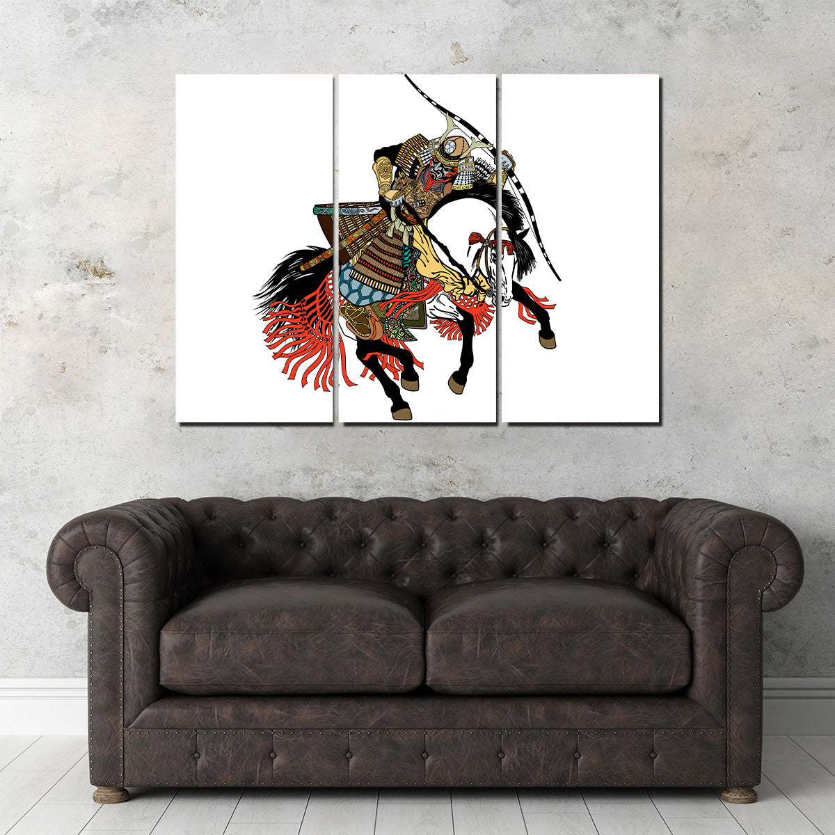 Samurai Archer Wearing War Mask Wall Art