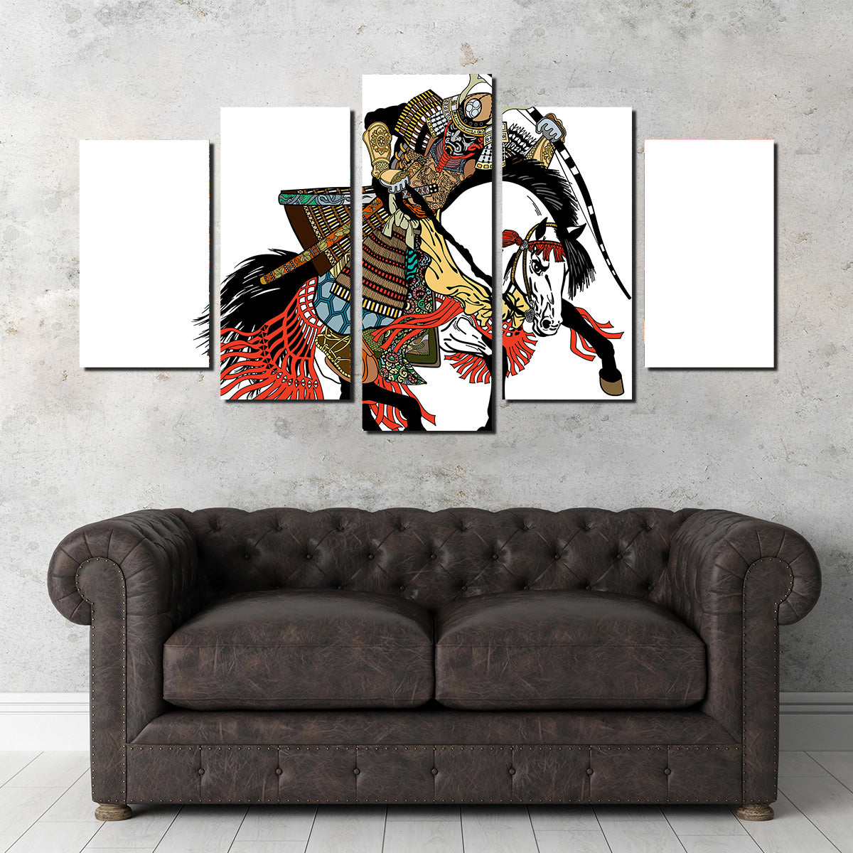 Samurai Archer Wearing War Mask Wall Art