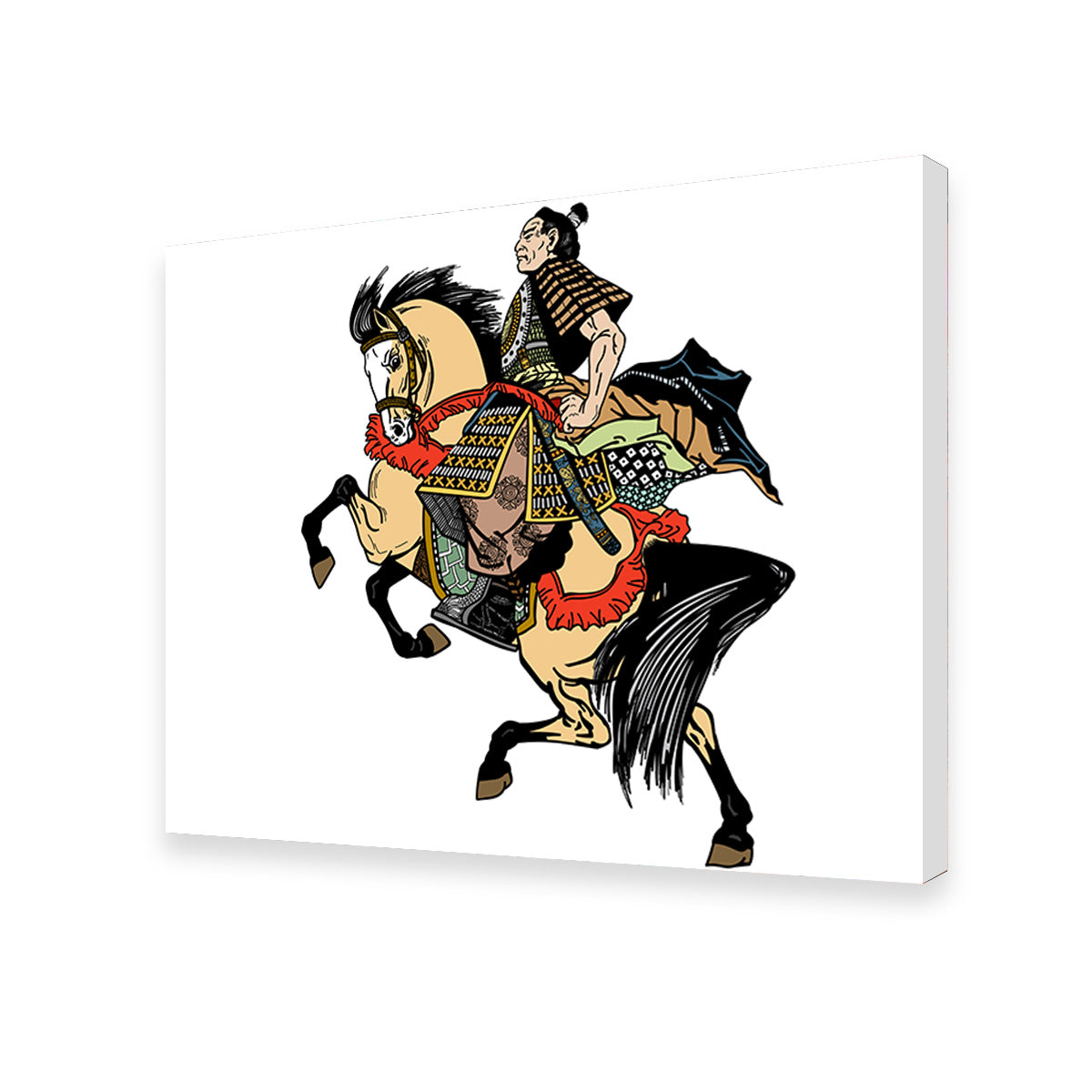 Samurai Warrior on Horseback Wall Art