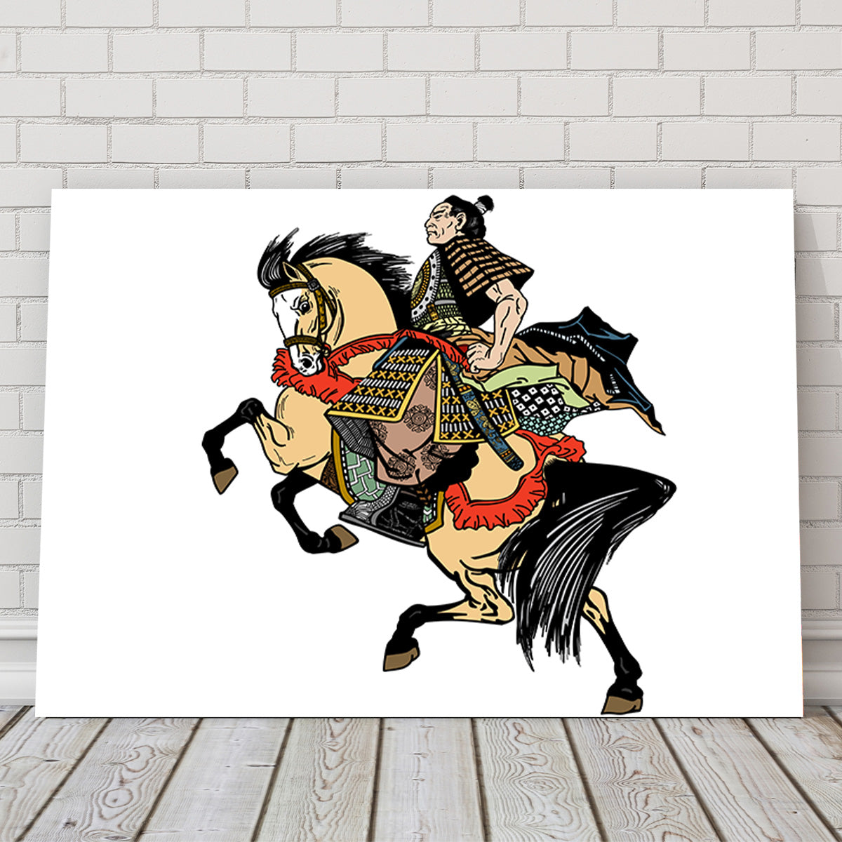 Samurai Warrior on Horseback Wall Art