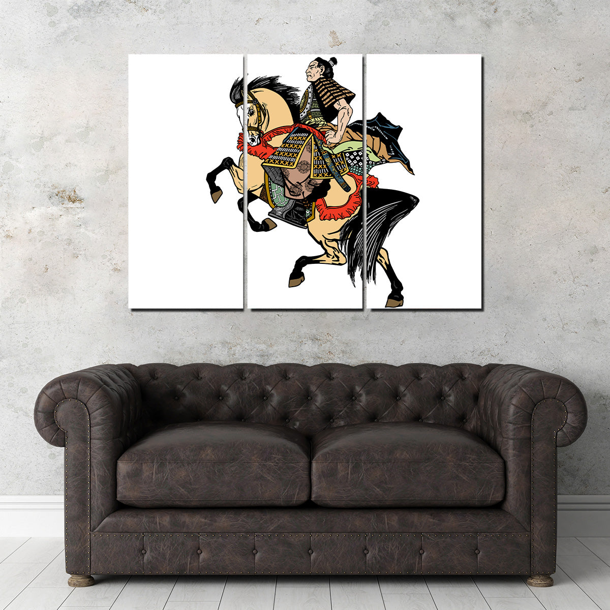 Samurai Warrior on Horseback Wall Art