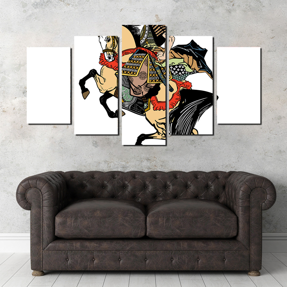 Samurai Warrior on Horseback Wall Art