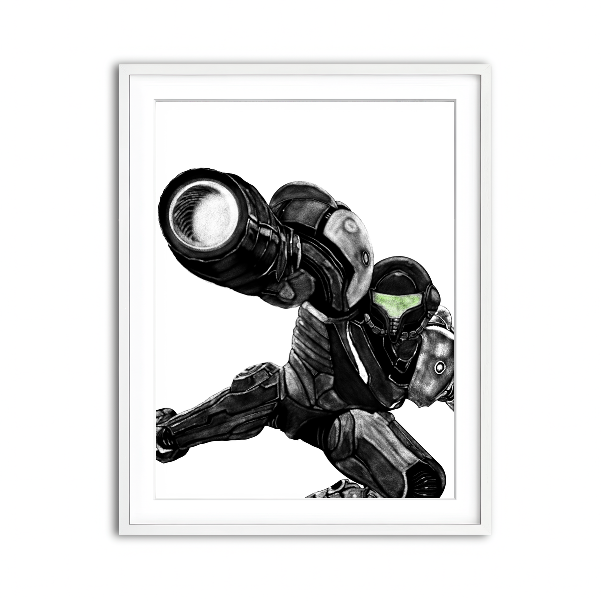 Framed Print 3x4 White