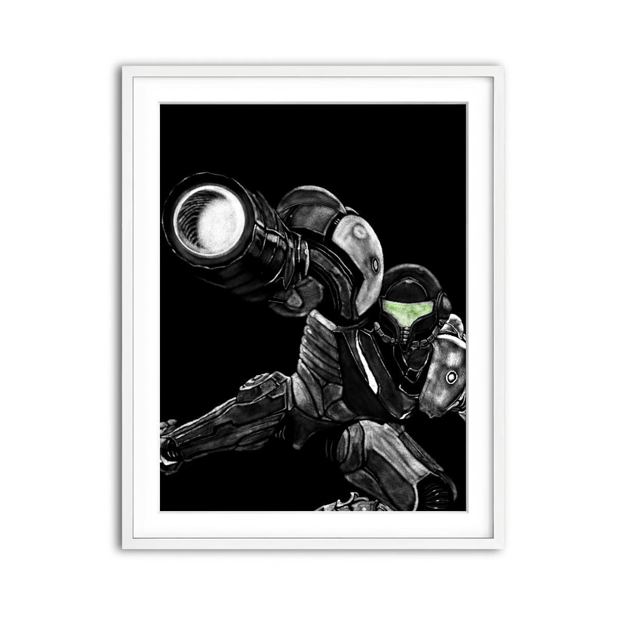 Framed Print 3x4 White