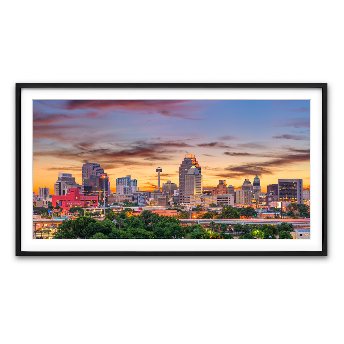 Framed Print 2x1 Black