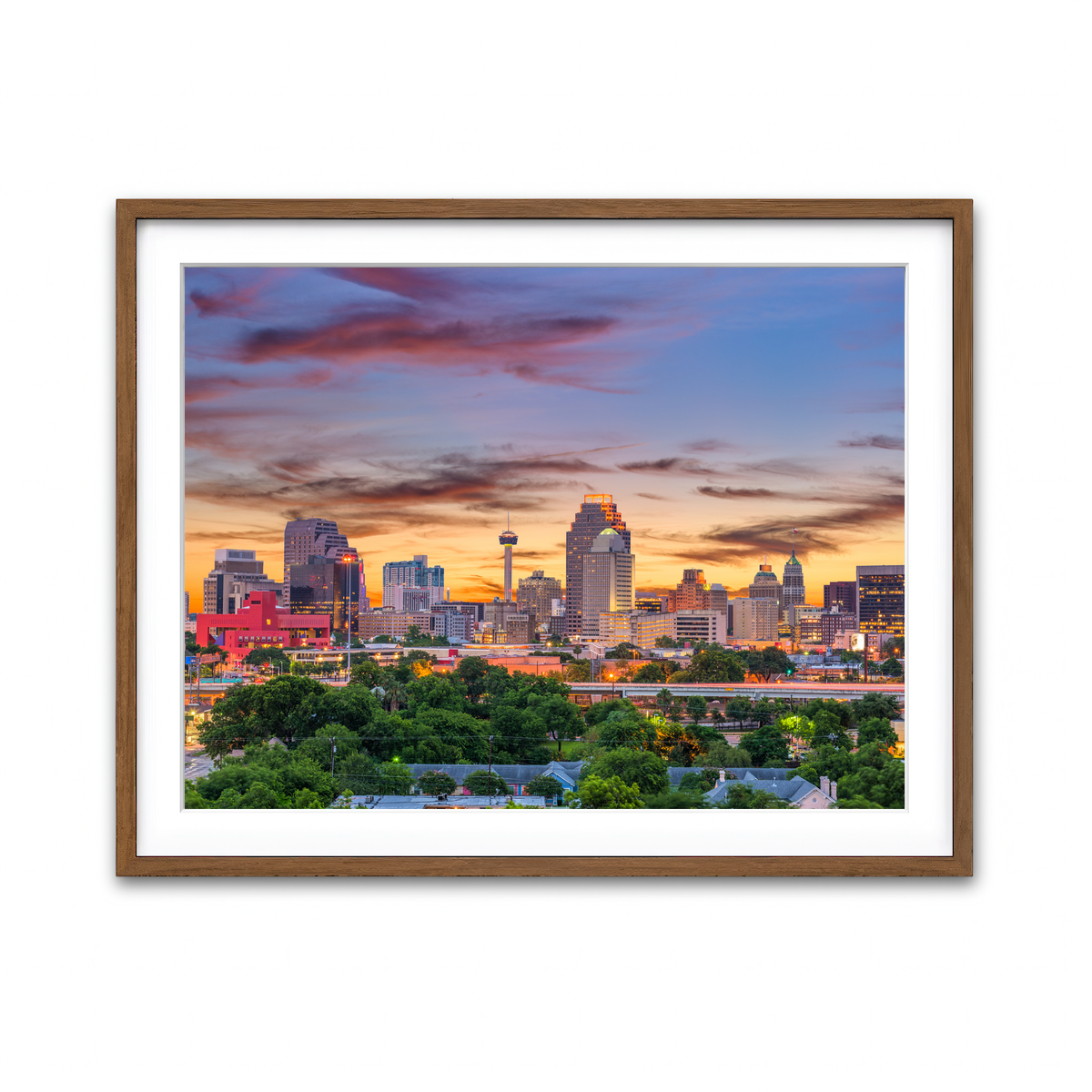 Framed Print 4x3 Walnut