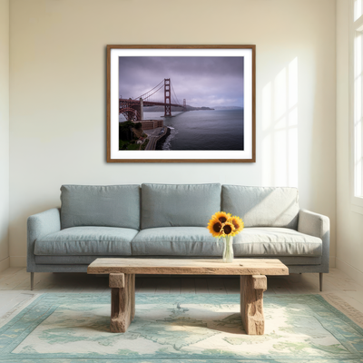 AUTO-MOCKUP ROOM | San Fran Golden Gate Wall Art