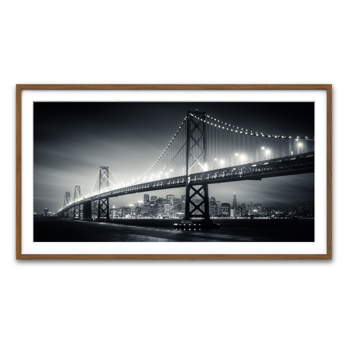 Framed Print 2x1 Walnut