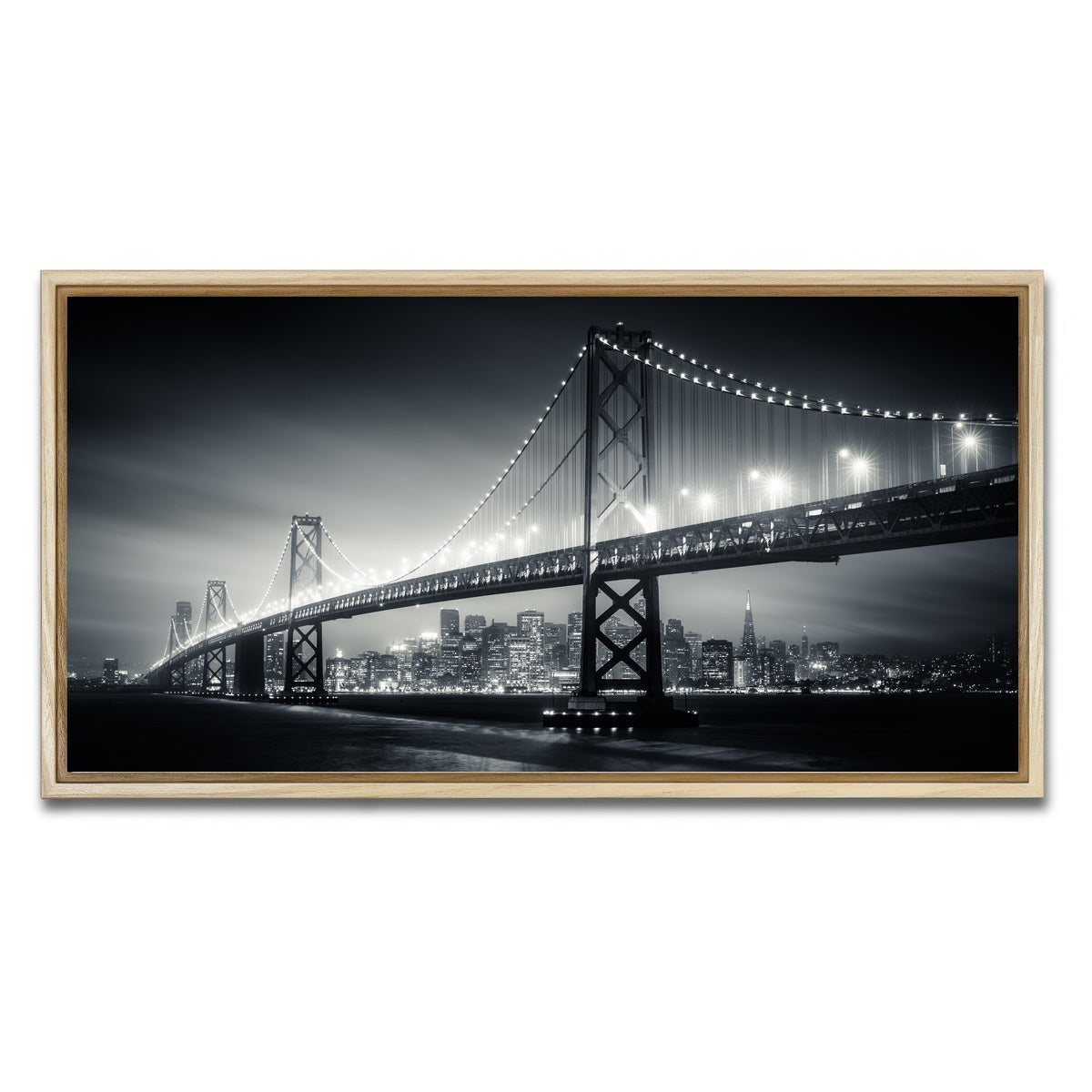 AUTO-MOCKUP WHITE | San Francisco Bay Canvas | 1 Piece | Natural Framed Canvas | group=2x1