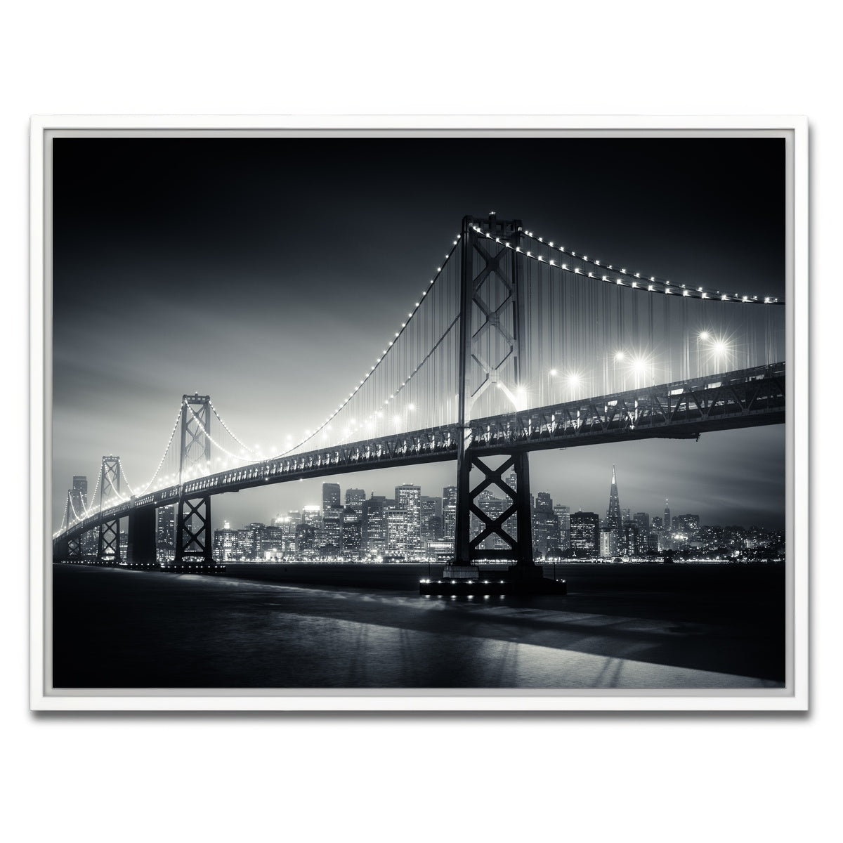 AUTO-MOCKUP WHITE | San Francisco Bay Canvas | 1 Piece | White Framed Canvas | group=4x3