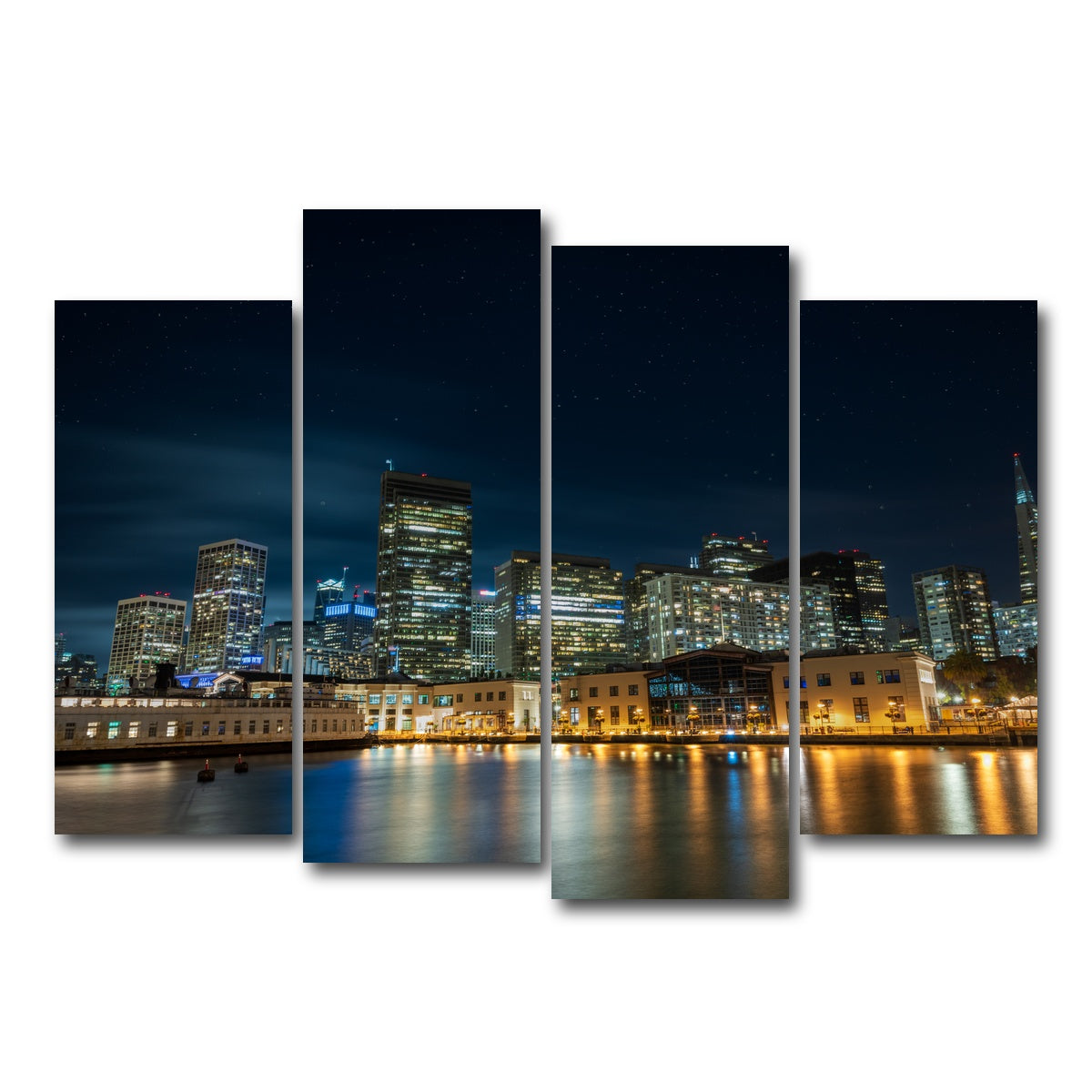 AUTO-MOCKUP WHITE | San Francisco | 4 Piece | Gallery Wrap Canvas | group=4_normal