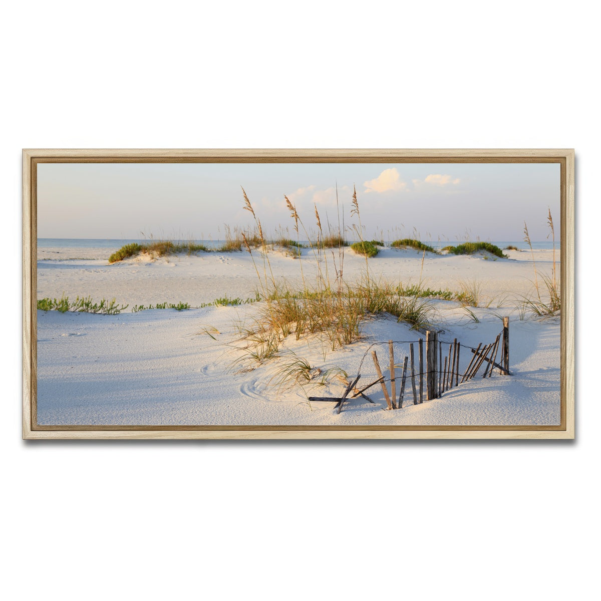 AUTO-MOCKUP WHITE | Sand Dunes and Sea Oats | 1 Piece | Natural Framed Canvas | group=2x1