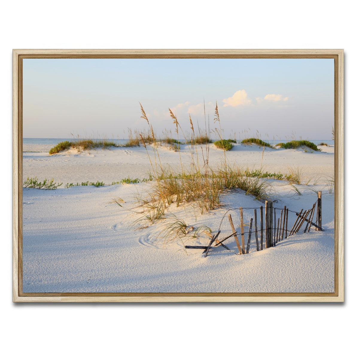 AUTO-MOCKUP WHITE | Sand Dunes and Sea Oats | 1 Piece | Natural Framed Canvas | group=4x3