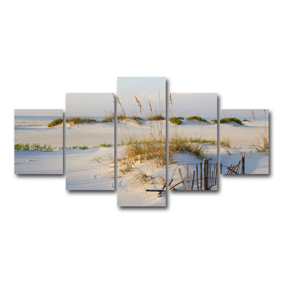AUTO-MOCKUP WHITE | Sand Dunes and Sea Oats | 5 Piece | Gallery Wrap Canvas | group=5_short