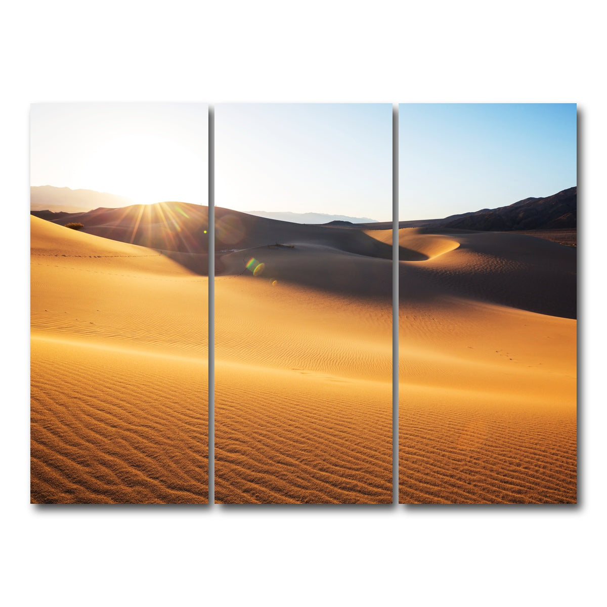 AUTO-MOCKUP WHITE | Sand dunes in Death Valley | 3 Piece | Gallery Wrap Canvas | group=8x18