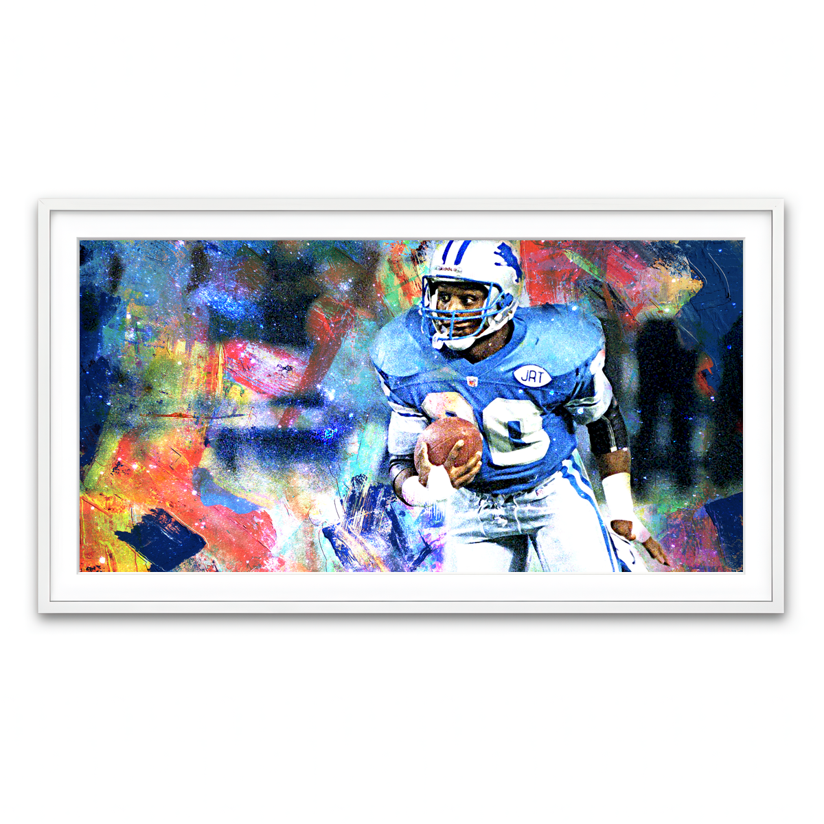 Framed Print 2x1 White