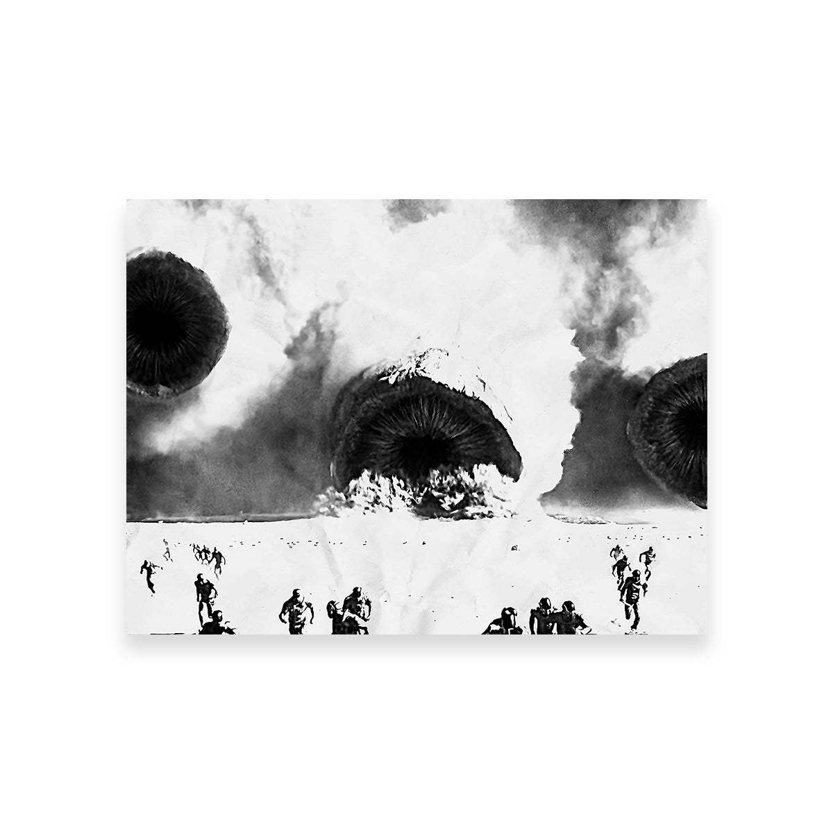 Sandworms - Dune Grayscale Wall Art