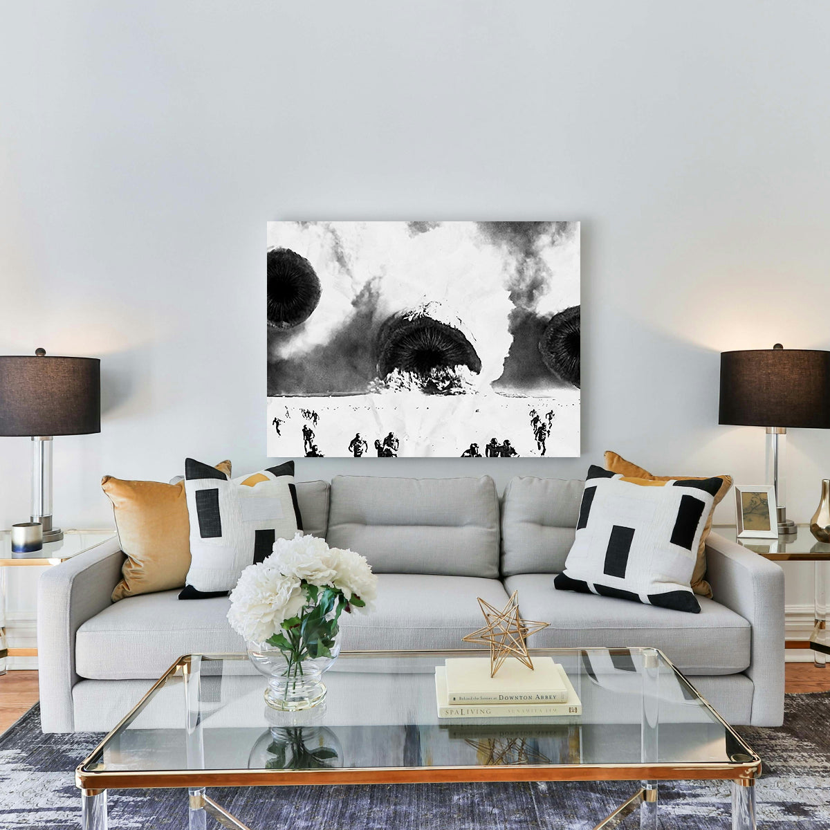 Sandworms - Dune Grayscale Wall Art