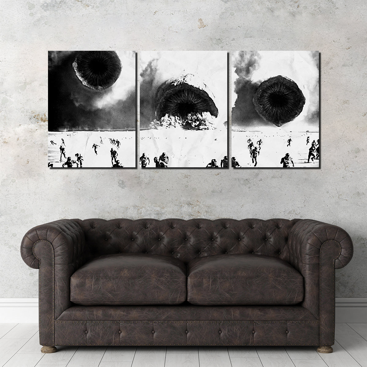 Sandworms - Dune Grayscale Wall Art