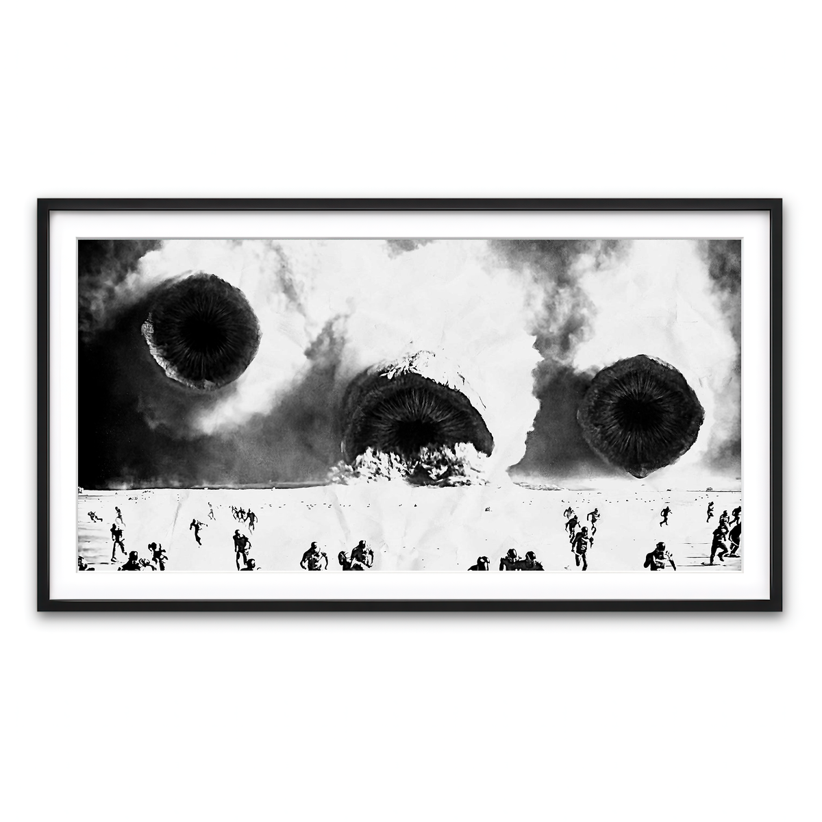 Framed Print 2x1 Black
