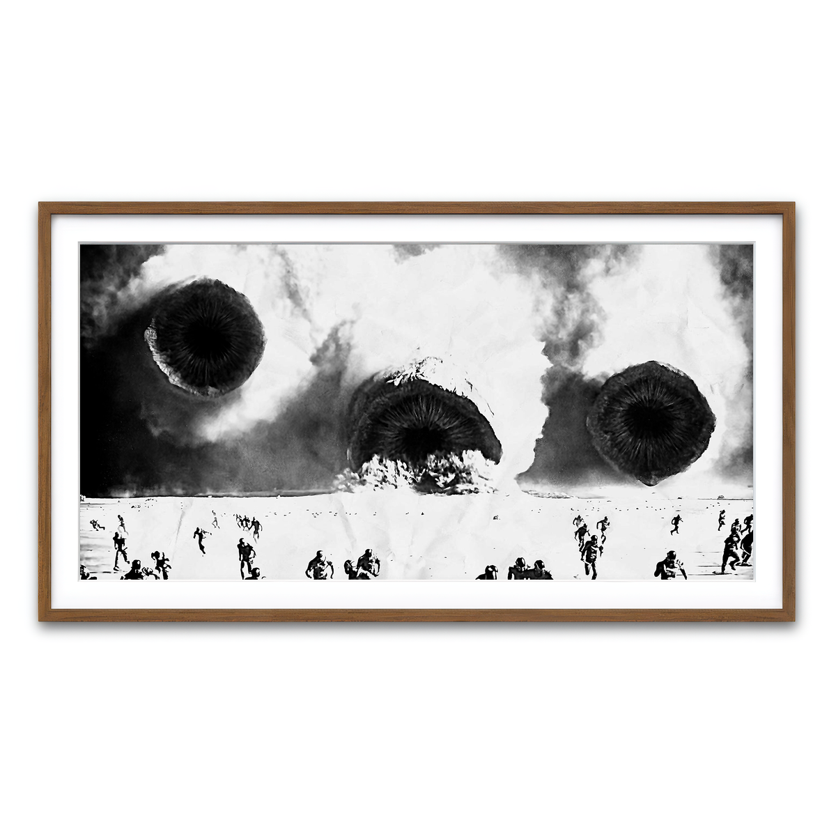 Framed Print 2x1 Walnut