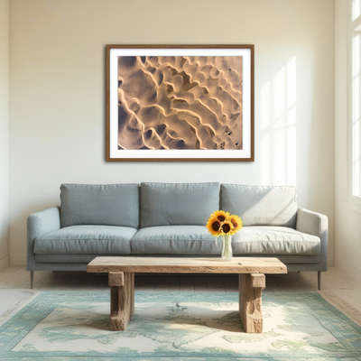 AUTO-MOCKUP ROOM | Sandy Waves Wall Art