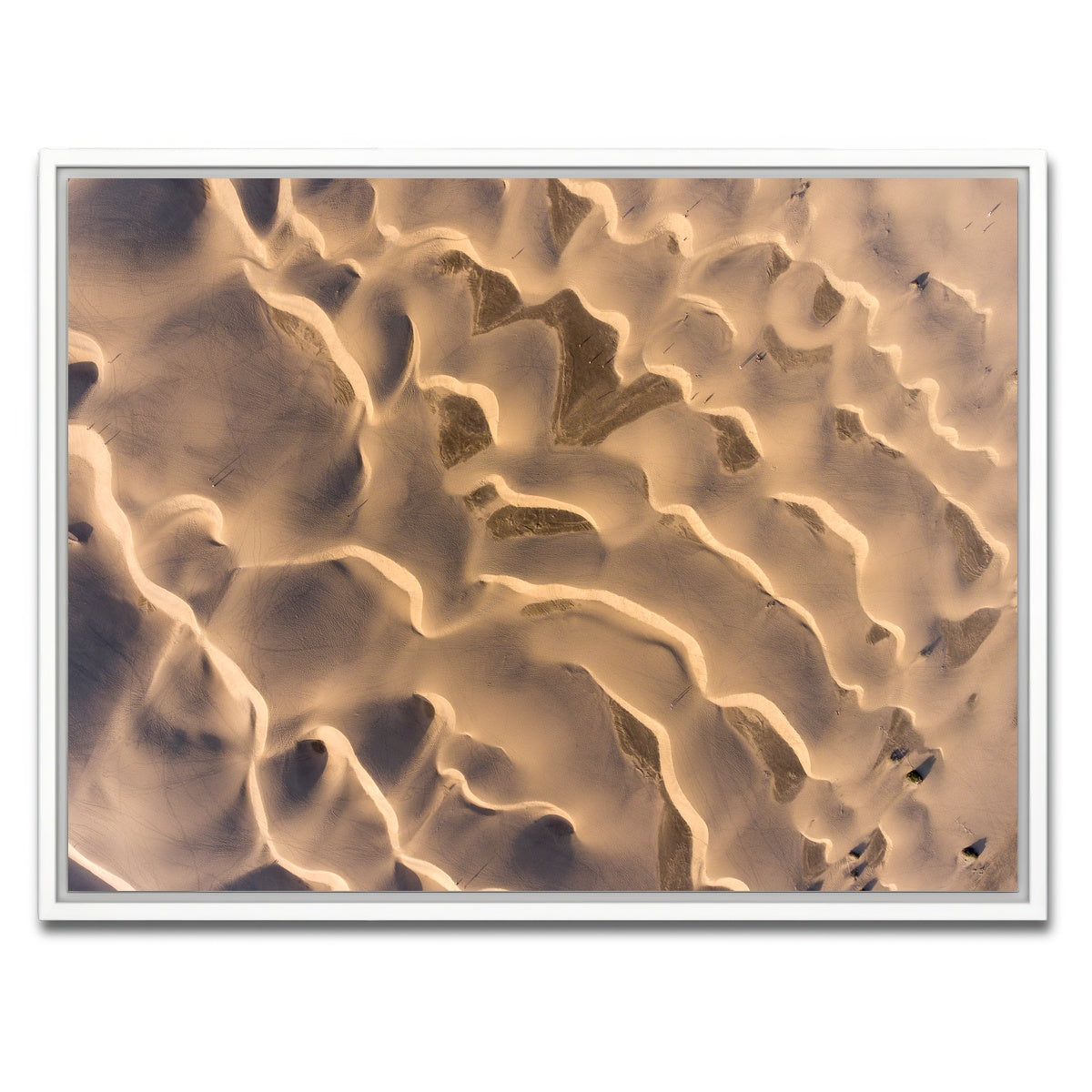 AUTO-MOCKUP WHITE | Sandy Waves | 1 Piece | White Framed Canvas | group=4x3