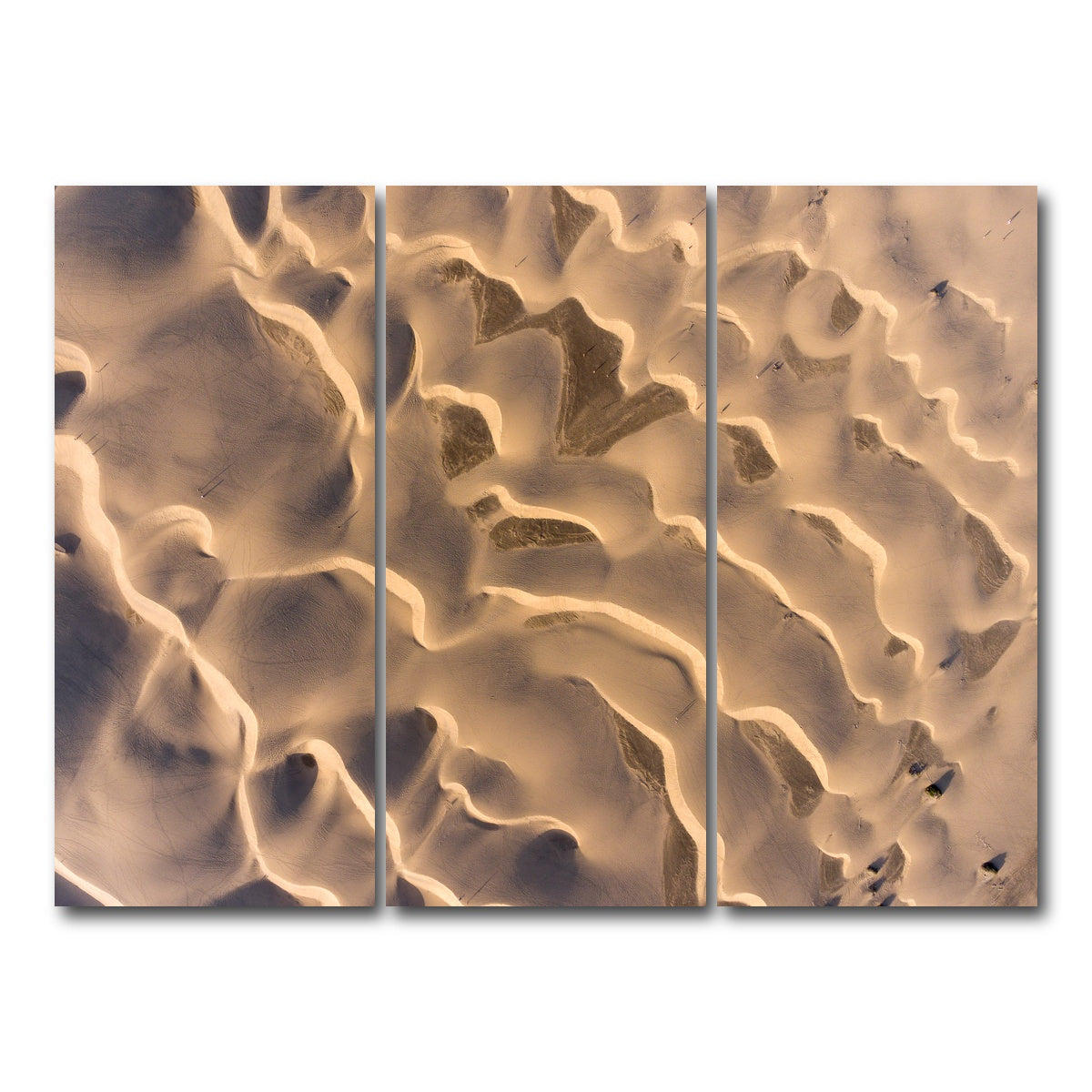 AUTO-MOCKUP WHITE | Sandy Waves | 3 Piece | Gallery Wrap Canvas | group=8x18