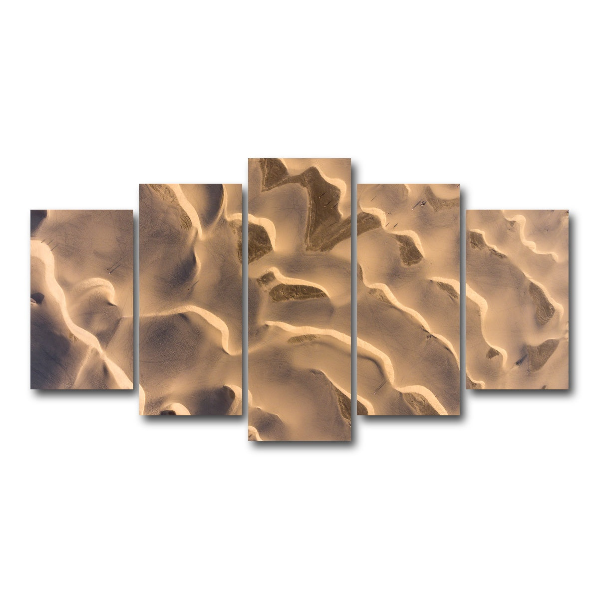 AUTO-MOCKUP WHITE | Sandy Waves | 5 Piece | Gallery Wrap Canvas | group=5_normal