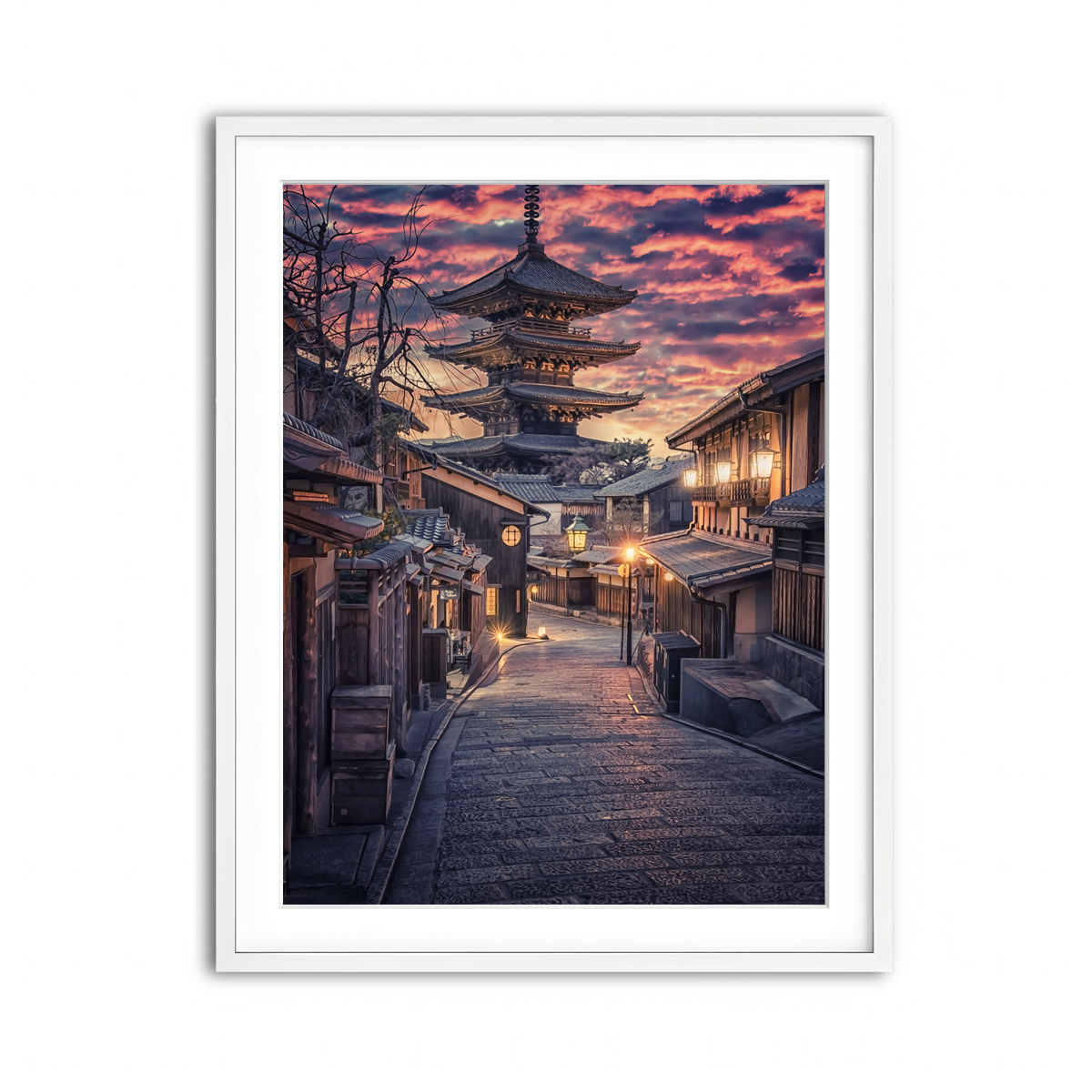 Framed Print 3x4 White