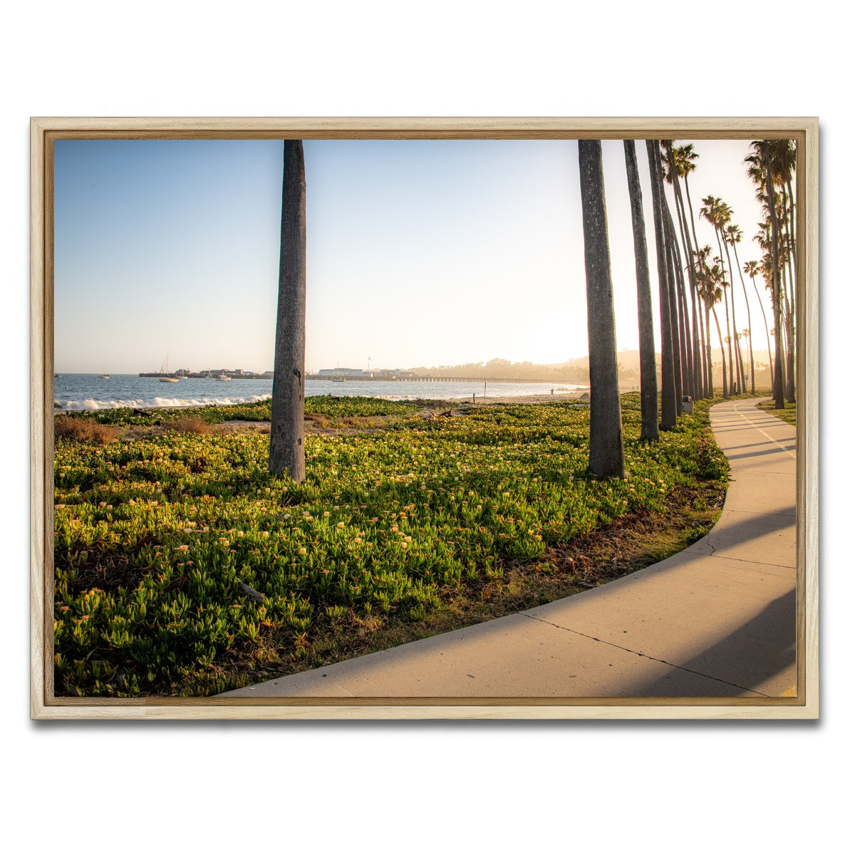 AUTO-MOCKUP WHITE | Santa Barbara Bike Path | 1 Piece | Natural Framed Canvas | group=4x3