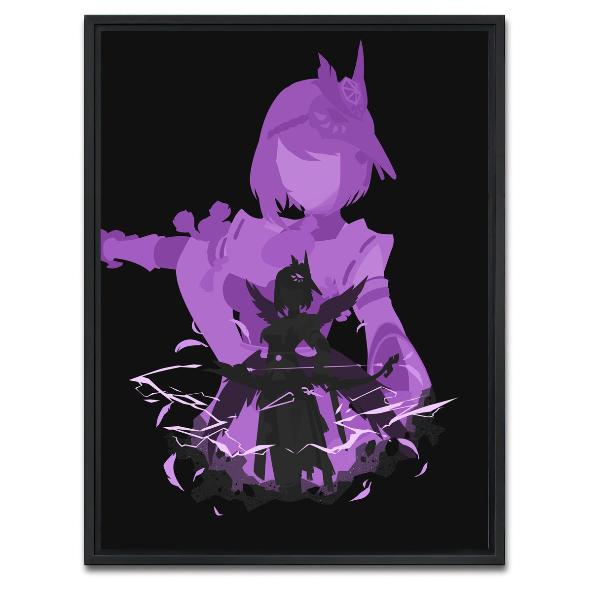 AUTO-MOCKUP WHITE | Sara | 1 Piece | Black Framed Canvas | group=3x4