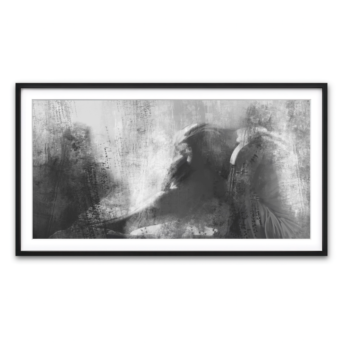 Framed Print 2x1 Black