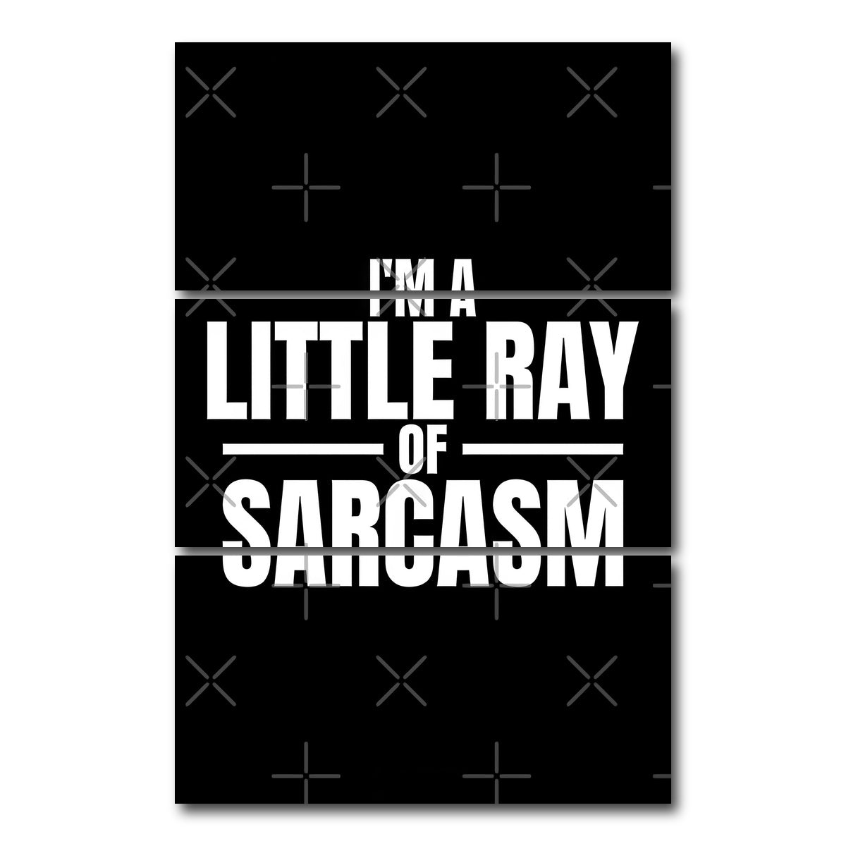 AUTO-MOCKUP WHITE | Sarcasm | 3 Piece | Gallery Wrap Canvas | group=12x24_stacked