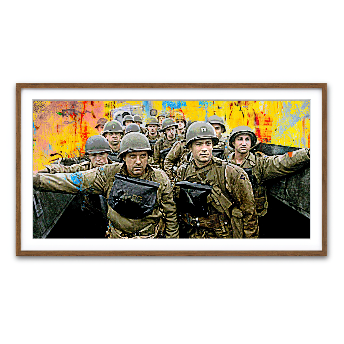 Framed Print 2x1 Walnut