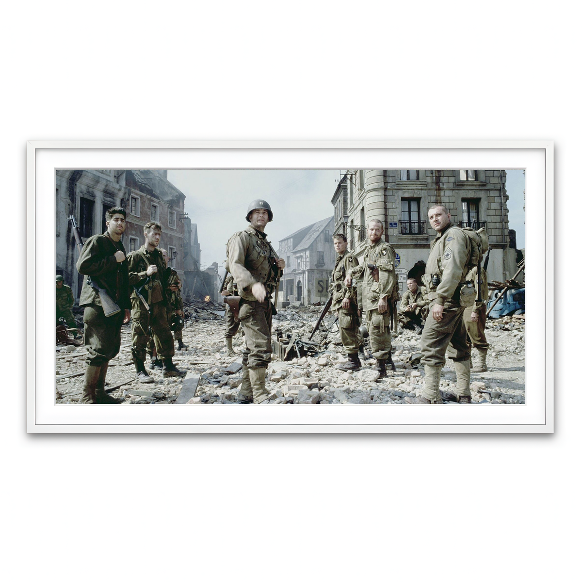 Framed Print 2x1 White