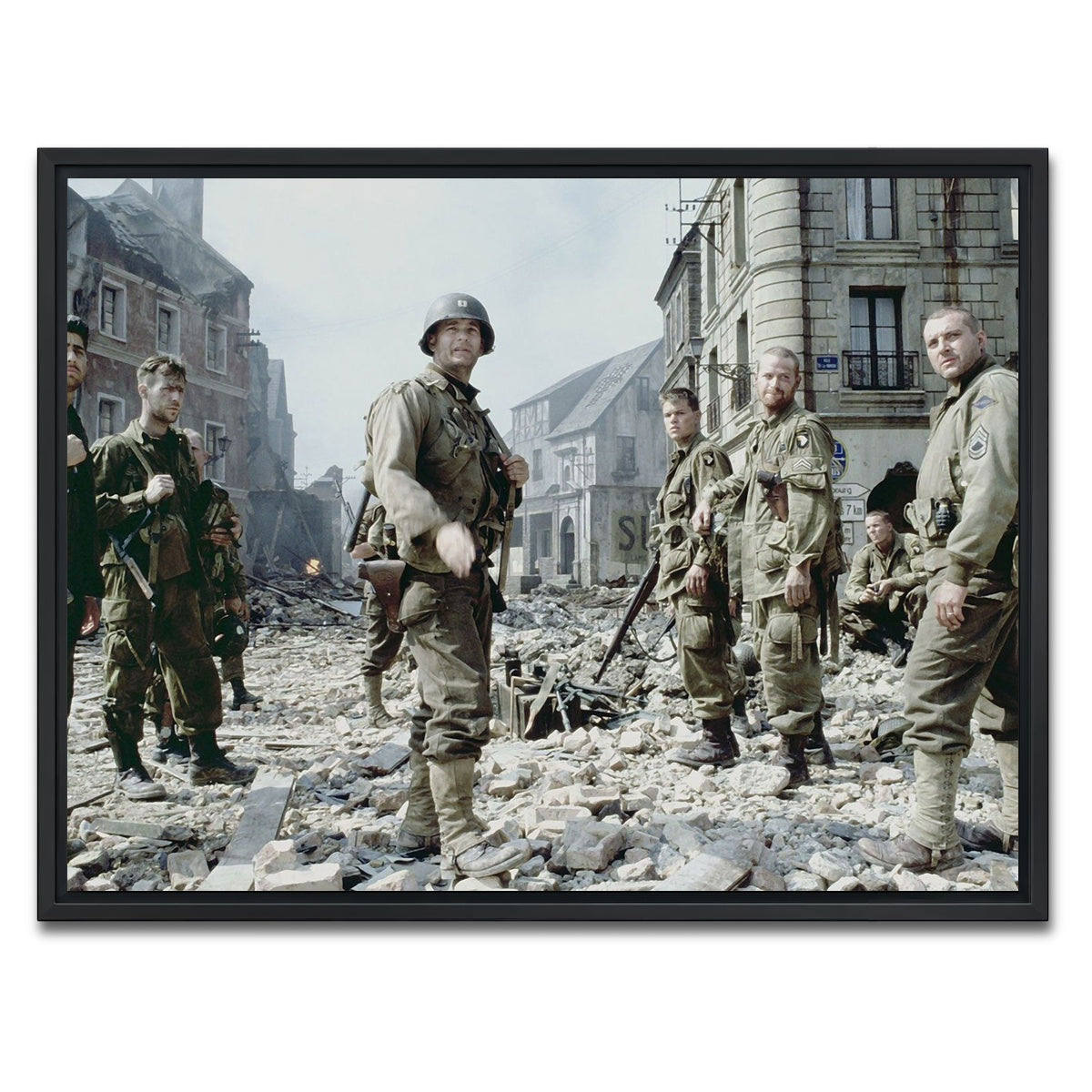 AUTO-MOCKUP WHITE | Saving Private Ryan | 1 Piece | Black Framed Canvas | group=4x3