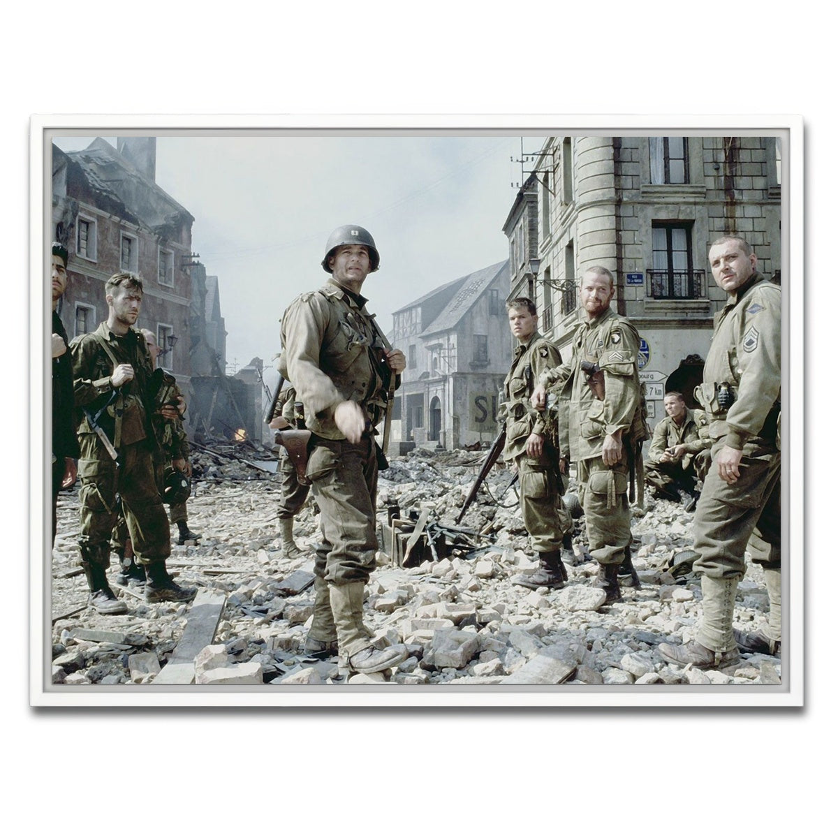 AUTO-MOCKUP WHITE | Saving Private Ryan | 1 Piece | White Framed Canvas | group=4x3