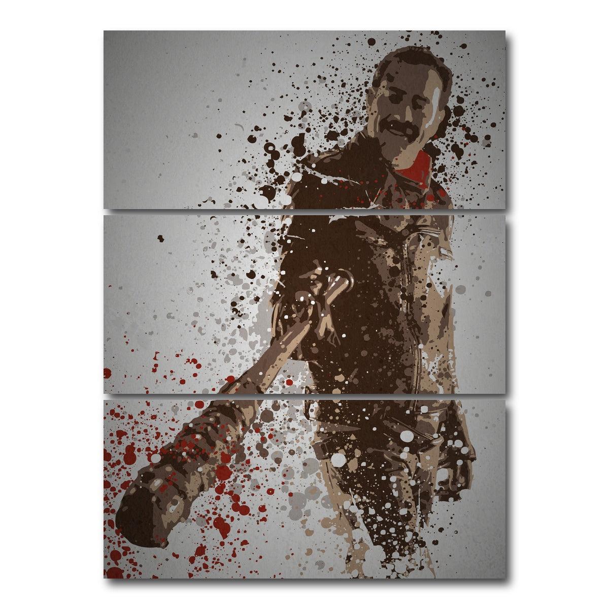 AUTO-MOCKUP WHITE | Saviour | 3 Piece | Gallery Wrap Canvas | group=8x18_stacked