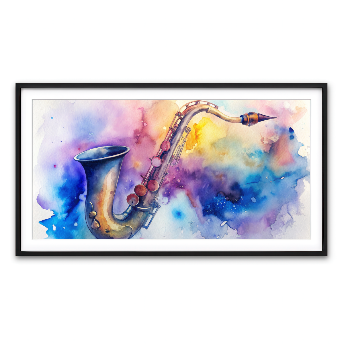 Framed Print 2x1 Black