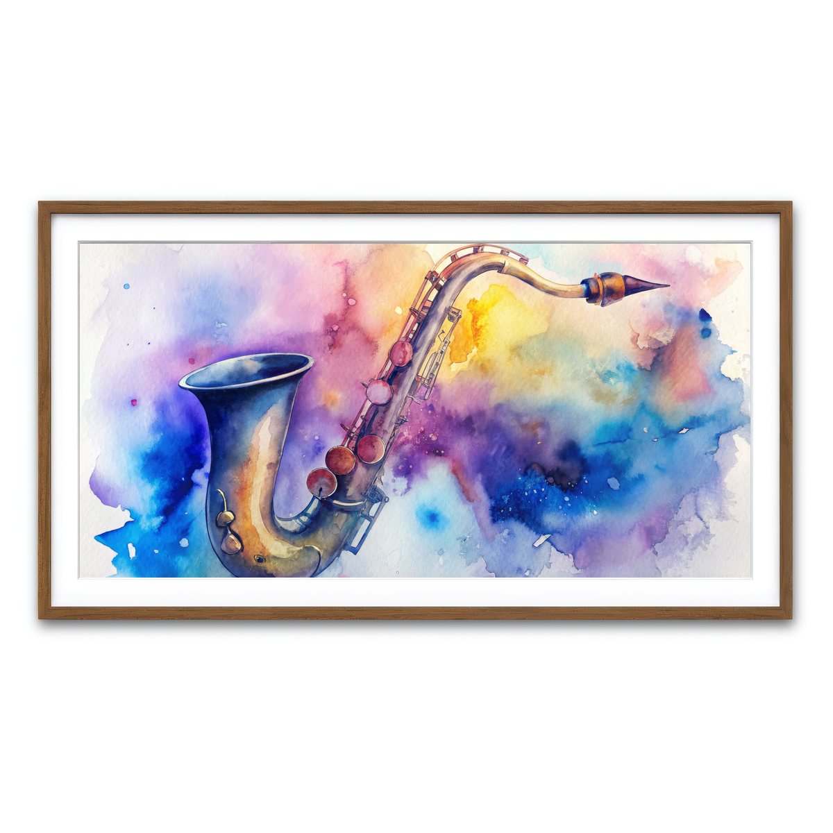 Framed Print 2x1 Walnut