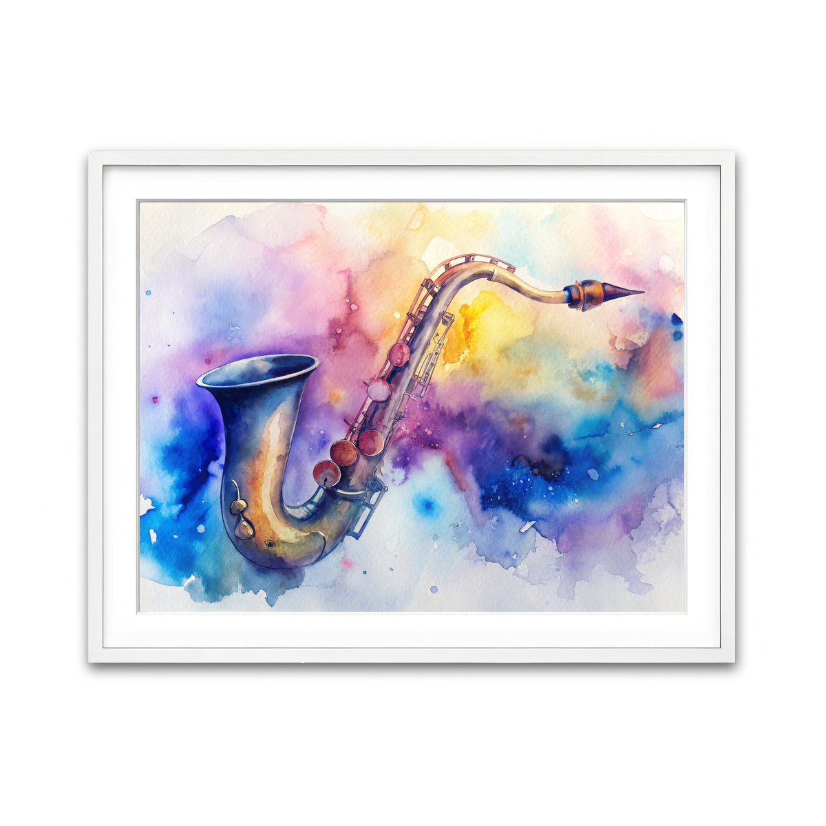 Framed Print 4x3 White