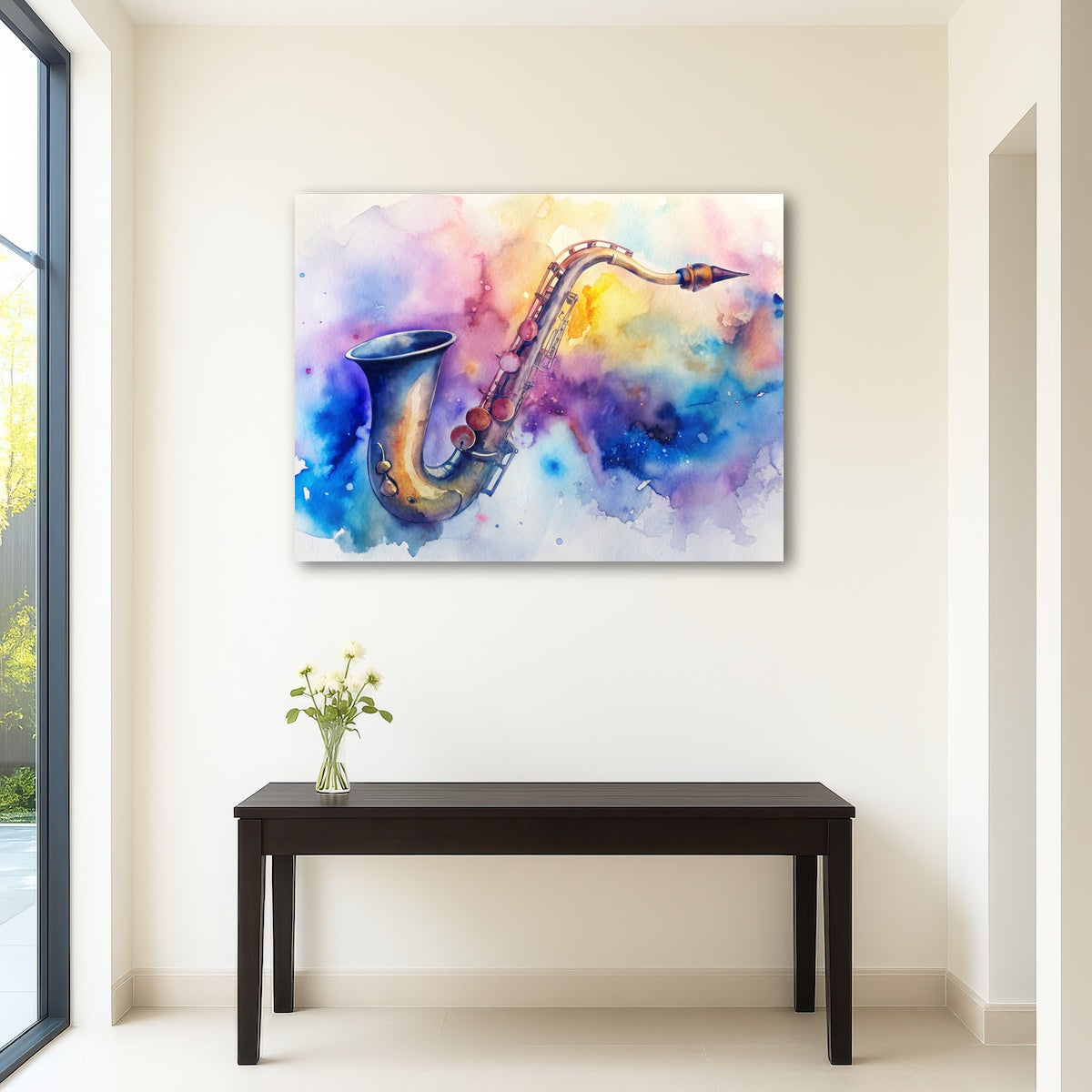AUTO-MOCKUP ROOM | Saxophone Watercolor
